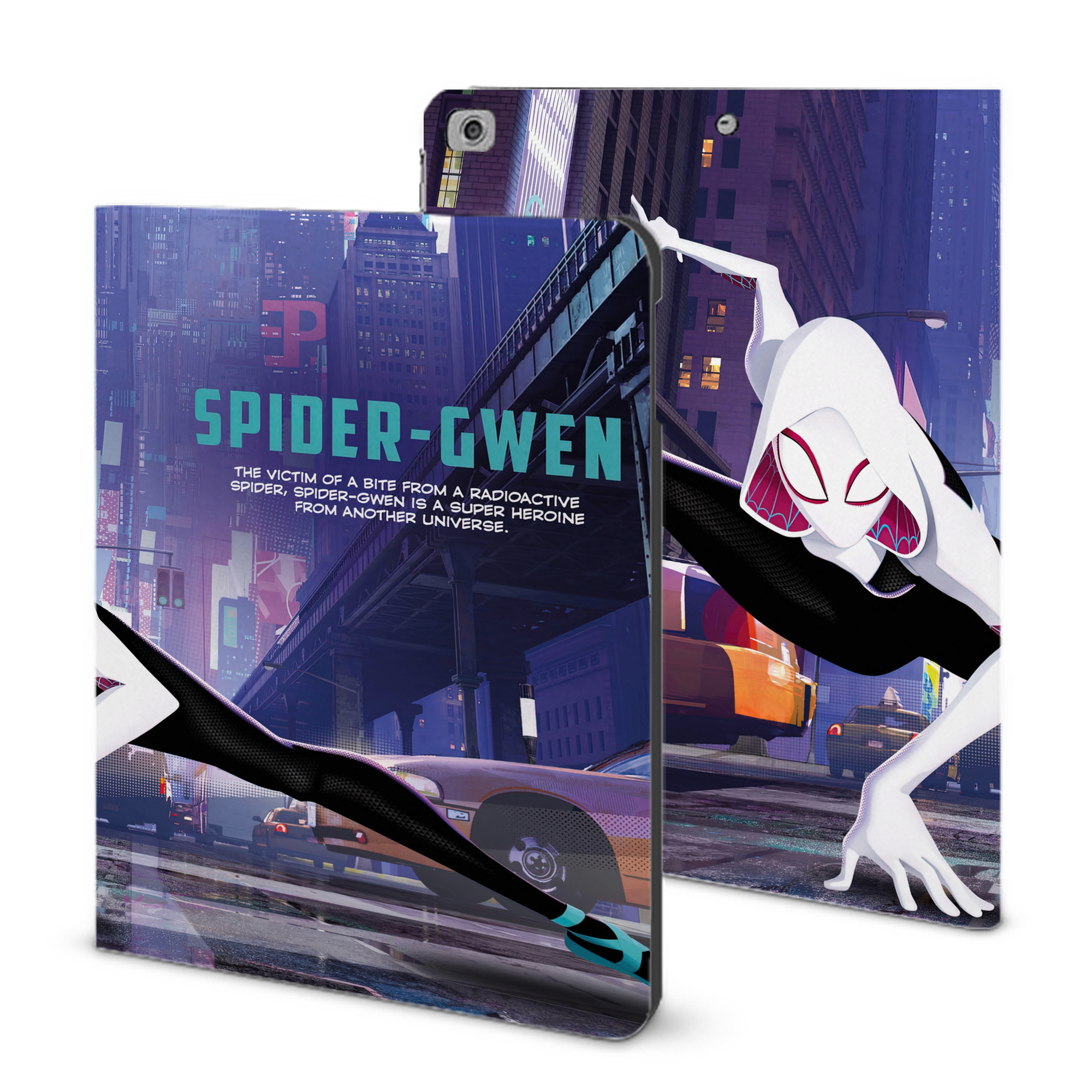 （画像用） Spider Man スパイダーマン IPad ケース ブック型 PUレザー TPU 耐衝撃 軽量 薄型 ペン収納なし 全面保護 IPad 各モデル対応